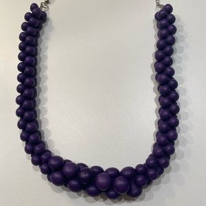 chunky purple necklace